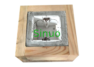 Aksesori Uji Temperatur Naik Kotak Siram Dengan Pinewood Block IEC 60884-1 Clause19