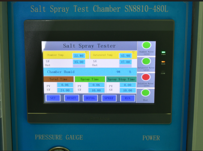 IEC 60068-2-11 Salt Spray Fog Test Chamber 480L Untuk Uji Ketahanan Korosi 1
