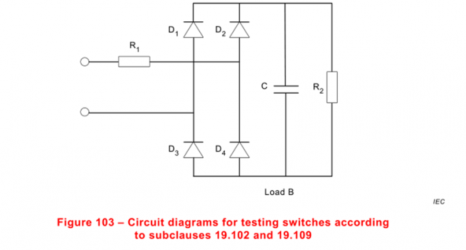 IEC 60669-2-1 Self- Balasted Lamp Switch Load Cabinet Untuk Uji Kapasitas Switch 1