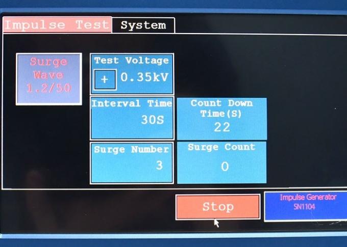 IEC 62368-1 Klausul 5.4.2 Generator Tegangan Impuls 2 Resistansi Internal 12.5KV 0