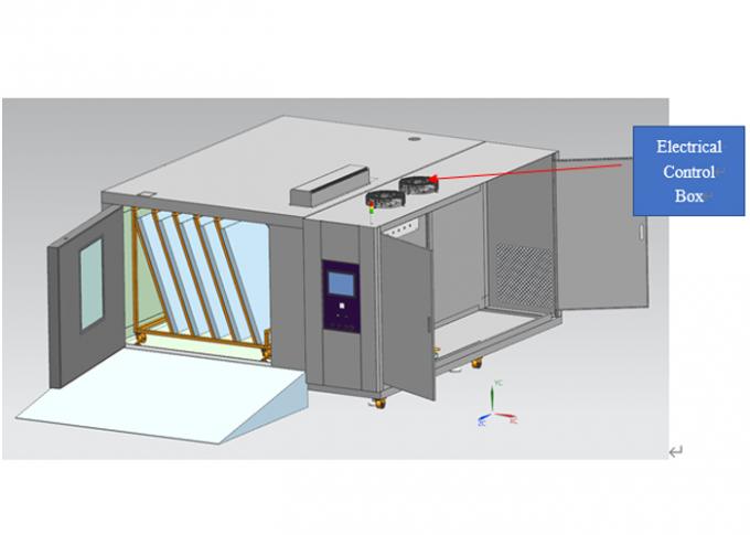 IEC 1251 Kamar dengan suhu dan kelembaban konstan dengan kontrol PLC untuk pengujian panel surya 4