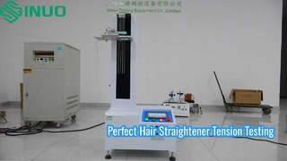 IEC 61855 Penguji Keseragaman Ketegangan Pelurus Rambut dengan Kontrol Cerdas PLC